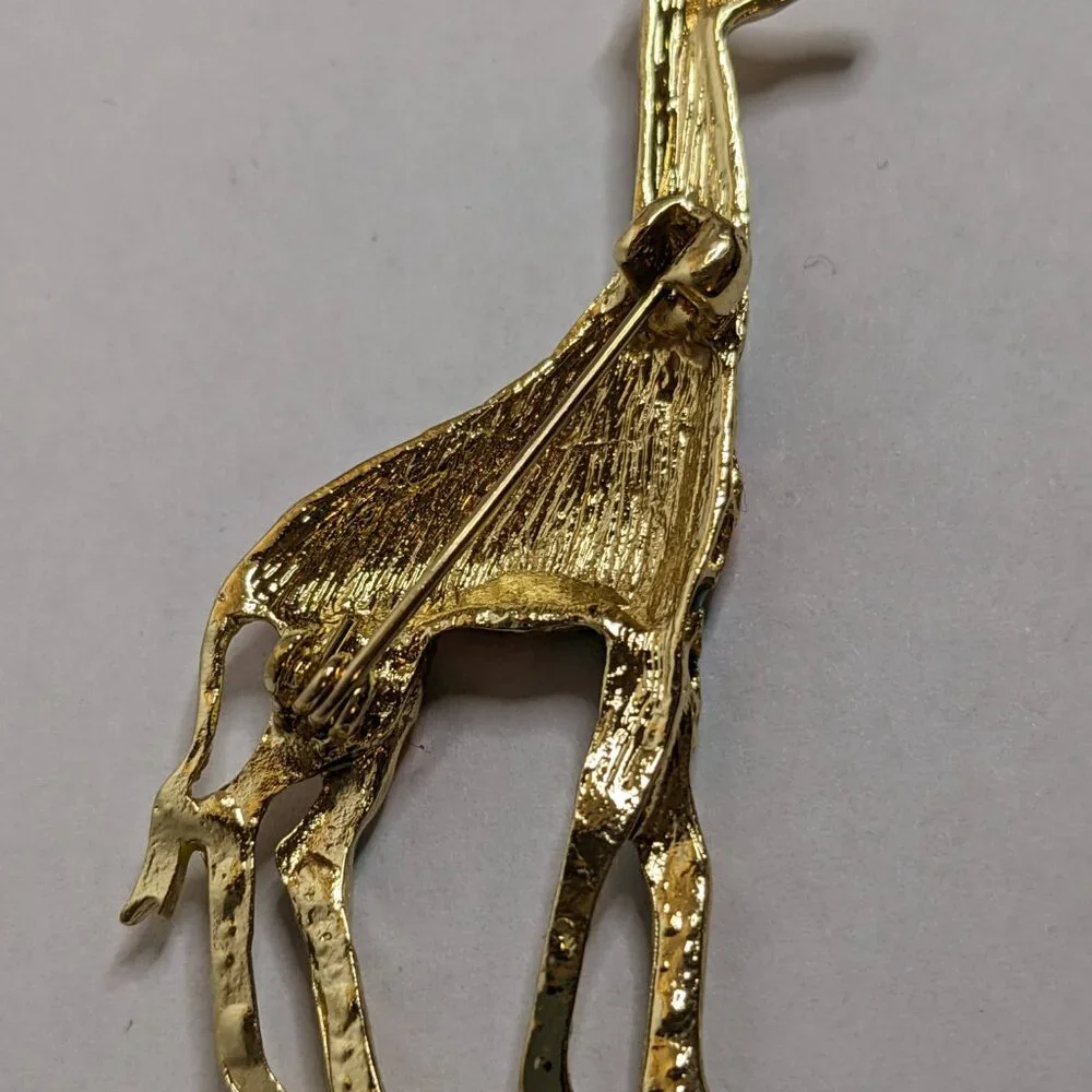 Colorful‎ Enamel Giraffe Brooch Pin